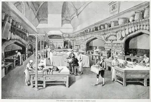 Queens Prints: Christmas at Windsor Castle, Kitchen 1894