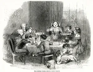 Table Prints: Chritmas pudding 1849