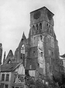 Destruction Prints: Church of Saint Jean in Dixmude, West Flanders, WWI