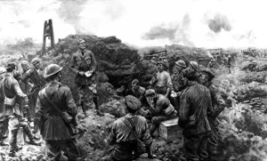 December Prints: Church Service on the Western Front, 1916