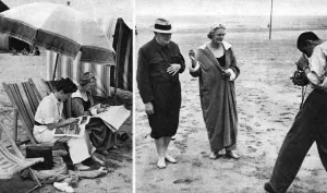 Paparazzi Prints: The Churchill family relax on holiday at Hendaye, 1945