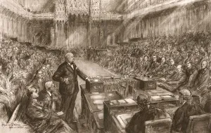 1949 Prints: Churchill as Leader of the Opposition in House of Commons