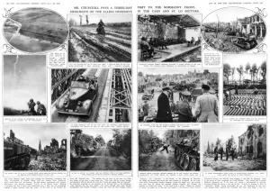 Tour Prints: Churchill visits the Normandy Front during WWII