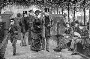 May Prints: The Churchyard, St. Botolphs, Bishopsgate, 1876