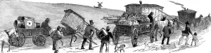 Carts Prints: Circus on the move, c. 1888
