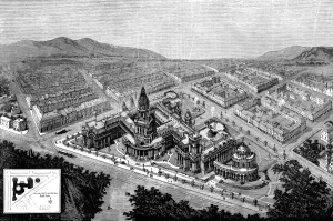 1872 Prints: City Hall and Law Courts, San Francisco, California, 1872