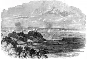 Virginia Prints: The Civil War in America. The bombardment of Frederickburg