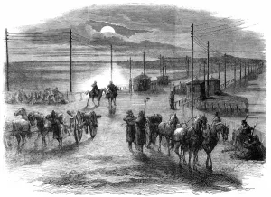 Forces Prints: The civil war in America: the long bridge over the Potomac a