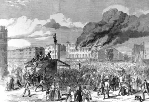 1863 Prints: The Civil War in America. The riots in New York