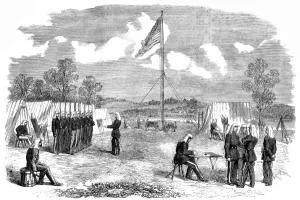 Camp Prints: The Civil War in America; some of Wilsons boys in wooden