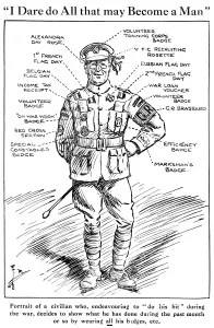 Volunteer Prints: Civilian doing his bit, WW1