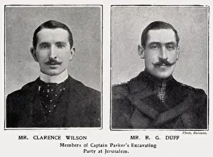 Captain Prints: Clarence Wilson and Mr R. G Duff, members of the Captain Parkers Excavating Party
