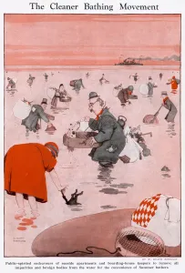 Movement Prints: The Cleaner Bathing Movement by W. Heath Robinson