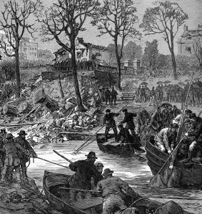 10th Prints: Clearing up after the explosion at Regents canal