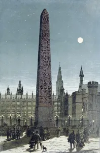 Cleopatras Prints: Cleopatras Needle, proposed position