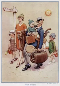 Harold Prints: Close of Play by Harold Earnshaw