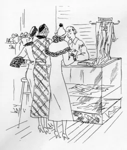 Buying Prints: Clothes shopping, 1935