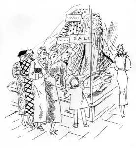 Buying Prints: Clothes shopping, 1935