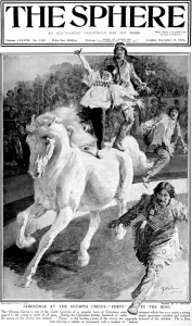 Horse Back Prints: Clown and Indians of the Olympia Circus, London, 1921