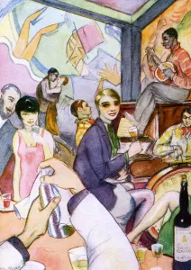 Paris Prints: Club in the Latin Quarter of Montparnasse, Paris, 1920s