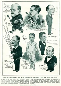 Wales Prints: Clubland caricatures: the Bath celebrities 1921