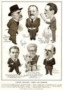 Caricature Prints: Clubland caricatures: Garrick Club celebrities