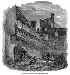 Live Prints: The coal yard in Kings Arms Yard, Drury Lane, London