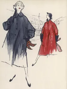 Weatherproof Prints: Coats for rainy weather, 1954