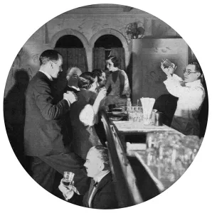 Ocean Prints: Cocktail bar on board an ocean liner