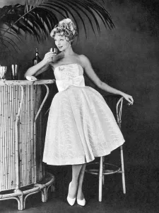 Cocktail Prints: Cocktail fashion, 1958