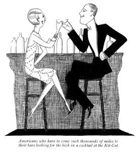 Deco Prints: Cocktails at the Kit-Cat restaurant, 1926 by Fish