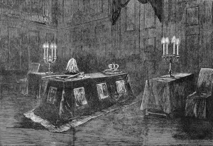 1862 Prints: The coffin of Prince Albert before the funeral