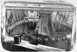 Atlantic Prints: Coiling of the Atlantic telegraph cable