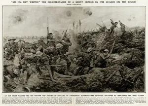 Holes Prints: Coldstreamers in a Great charge by the guards on the Somme