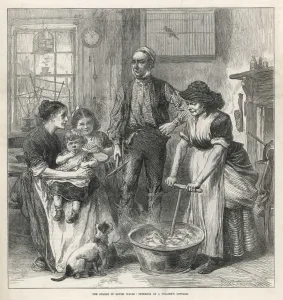 Washin G Prints: COLLIERs COTTAGE 1873