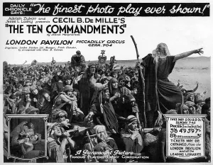 Cecil Prints: The Ten Commandments film advertisement, 1924
