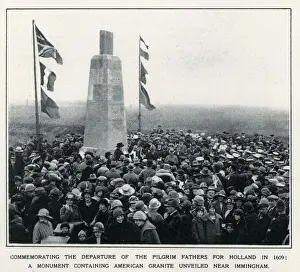 Crowd Prints: Commemorating the departure of the pilgrim fathers for Holland in1609 - a monument