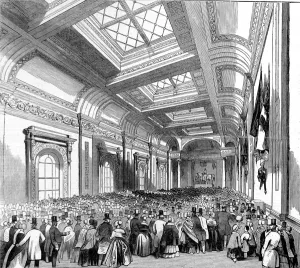 1844 Prints: The Commercial Room of Lloyds of London, 1844