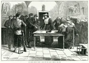 Sisters Prints: Communards cleaning out the coffers of the Church 1871