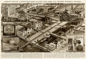 G H Davis Illustrations Prints: Community heating by G. H. Davis