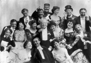 Cast Prints: Company playing in the Elixir of Youth, 1899