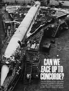 Aeroplane Prints: Concorde under construction