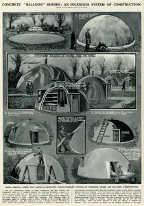 Pill Prints: Concrete balloon houses by G. H. Davis