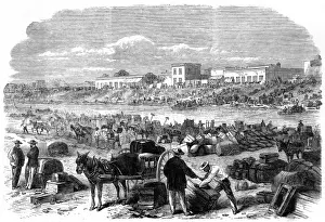 Images Dated 8th July 2004: Confederate Troops leaving Brownsville; American Civil War