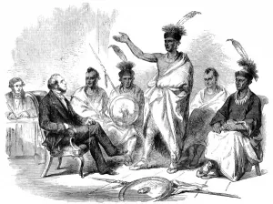 Commissioner Prints: The Conference of Kaw Indians with the United States Governm