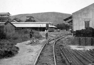 16th Prints: Congo railway, station at Matadi