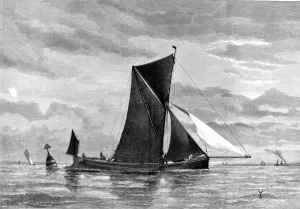 May Prints: The Conqueror in the Clipper Barge Match, September 1879