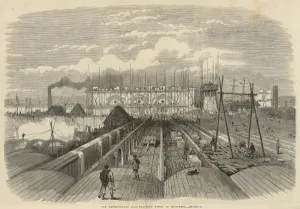 Works Prints: Construction of the Metropolitan Main Drainage Works, Crossn