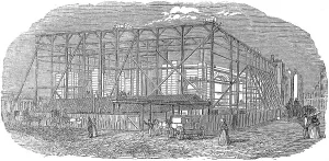 Exchange Prints: Construction of the Royal Exchange, London, 1842
