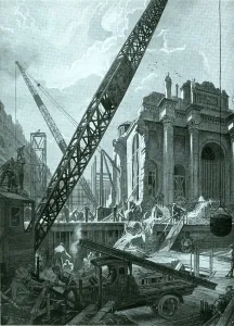 Princes Prints: Construction work at the Bank of England